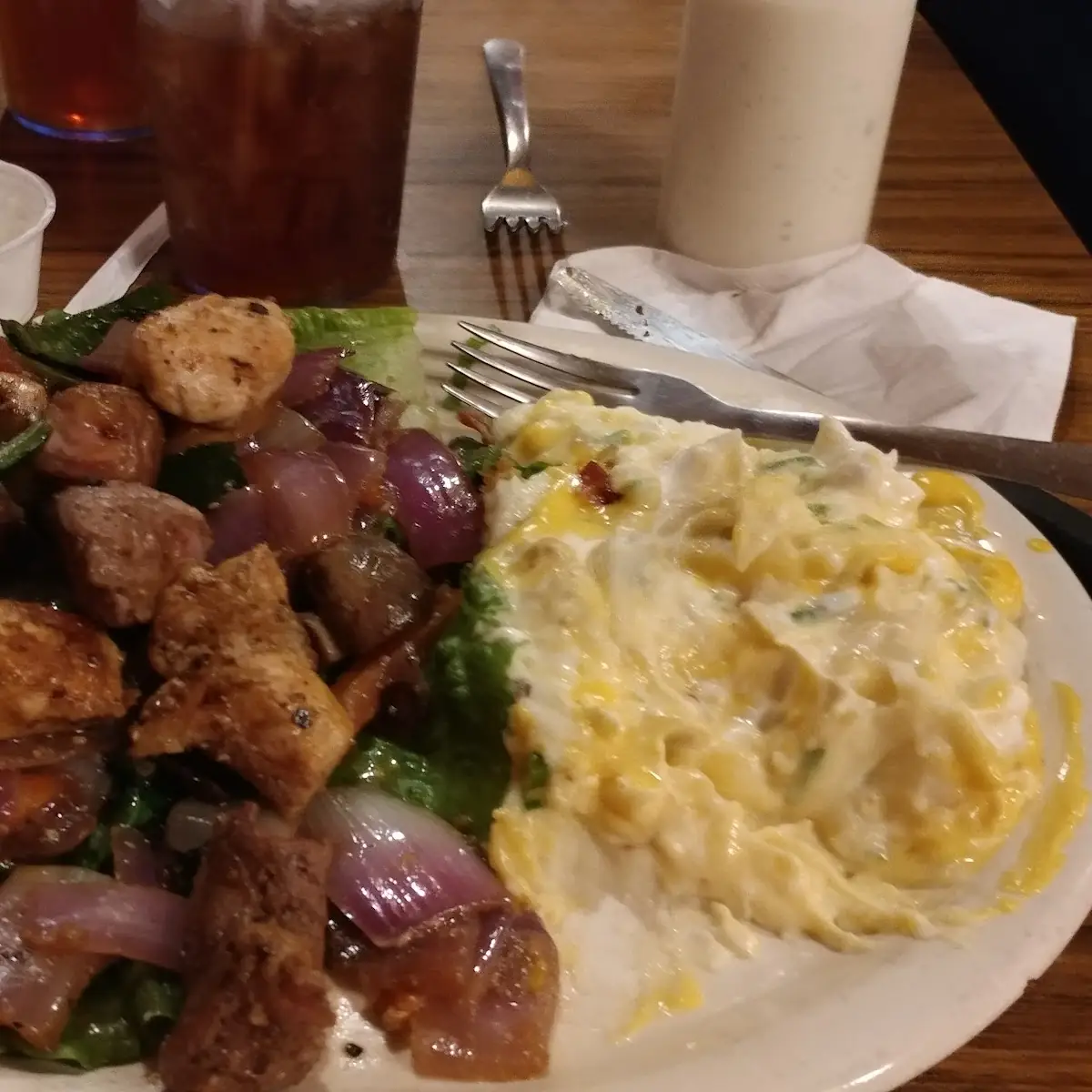 Kabobs with Loaded Mashed Potatoes