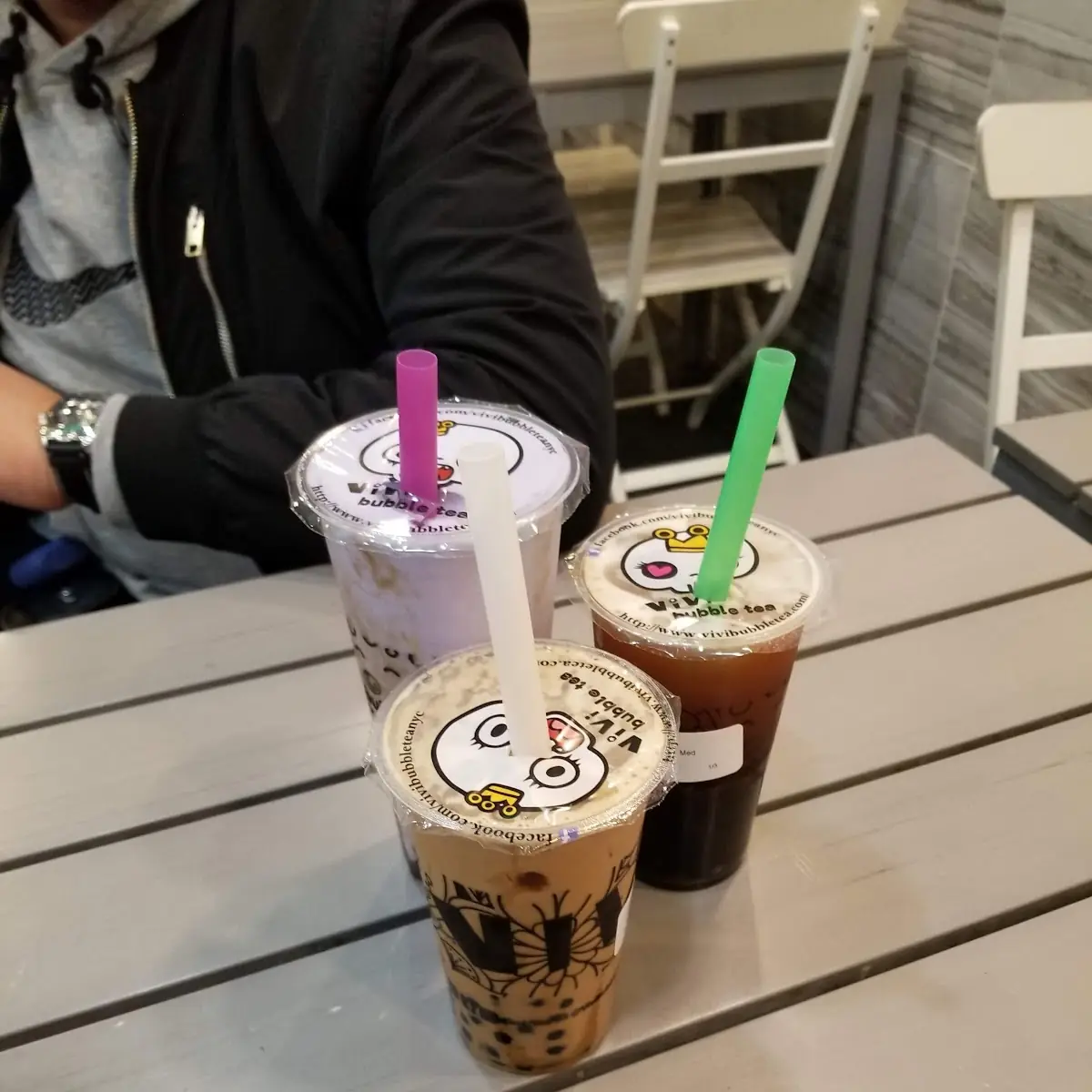Taro Slush Caramel Macchiato Lychee Tea