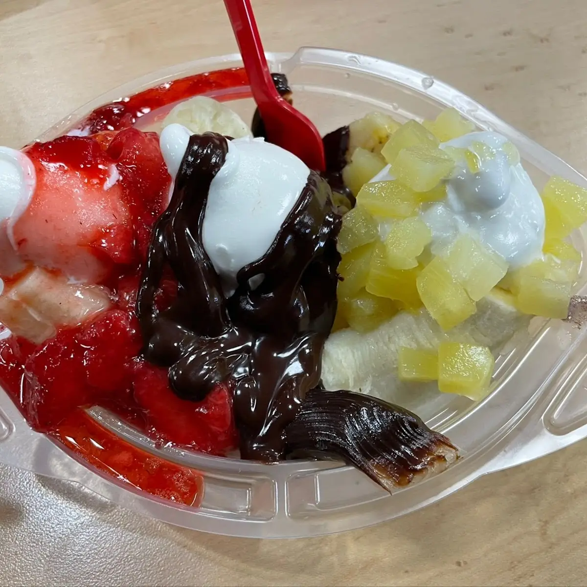 Banana Split with Strawberries