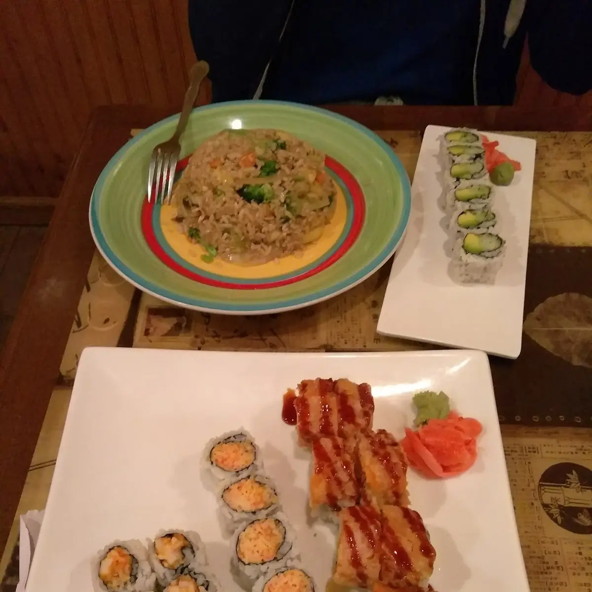 Fried Rice Spicy Shrimp Roll Sweety Roll
