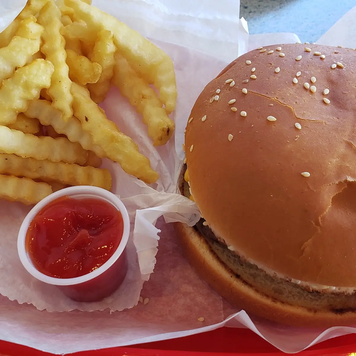 Burger and Fries