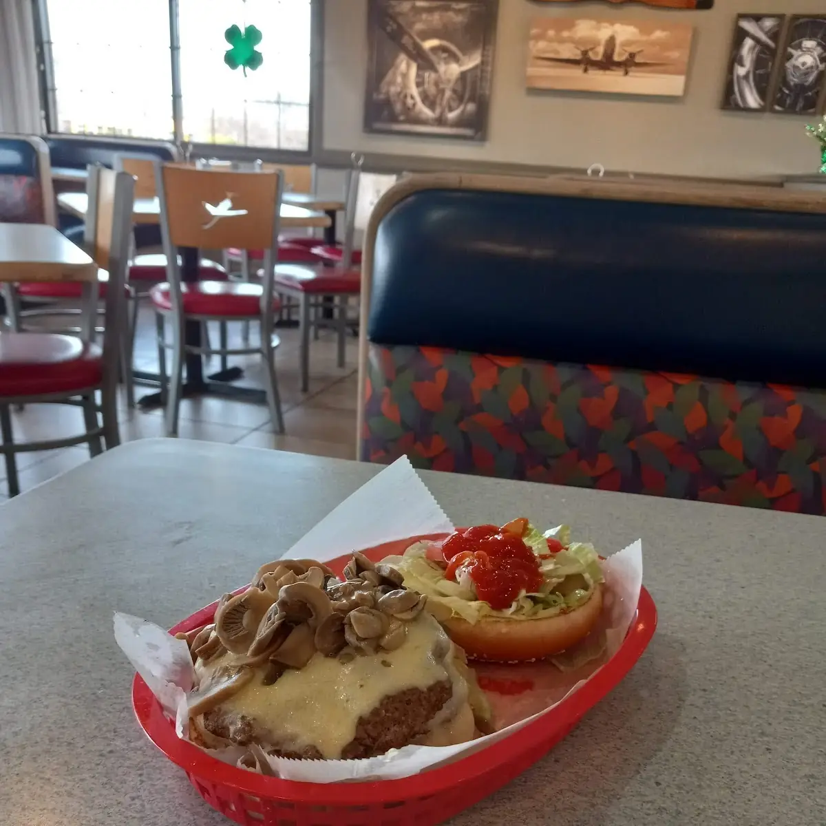 Mushroom Swiss Burger