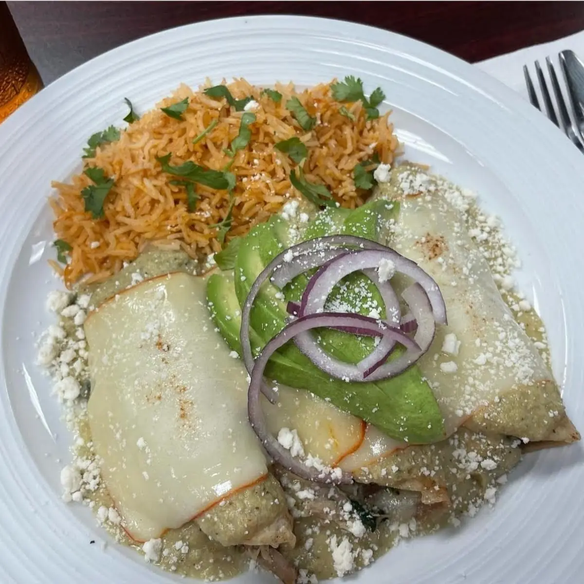 Enchiladas Verdes Suizas