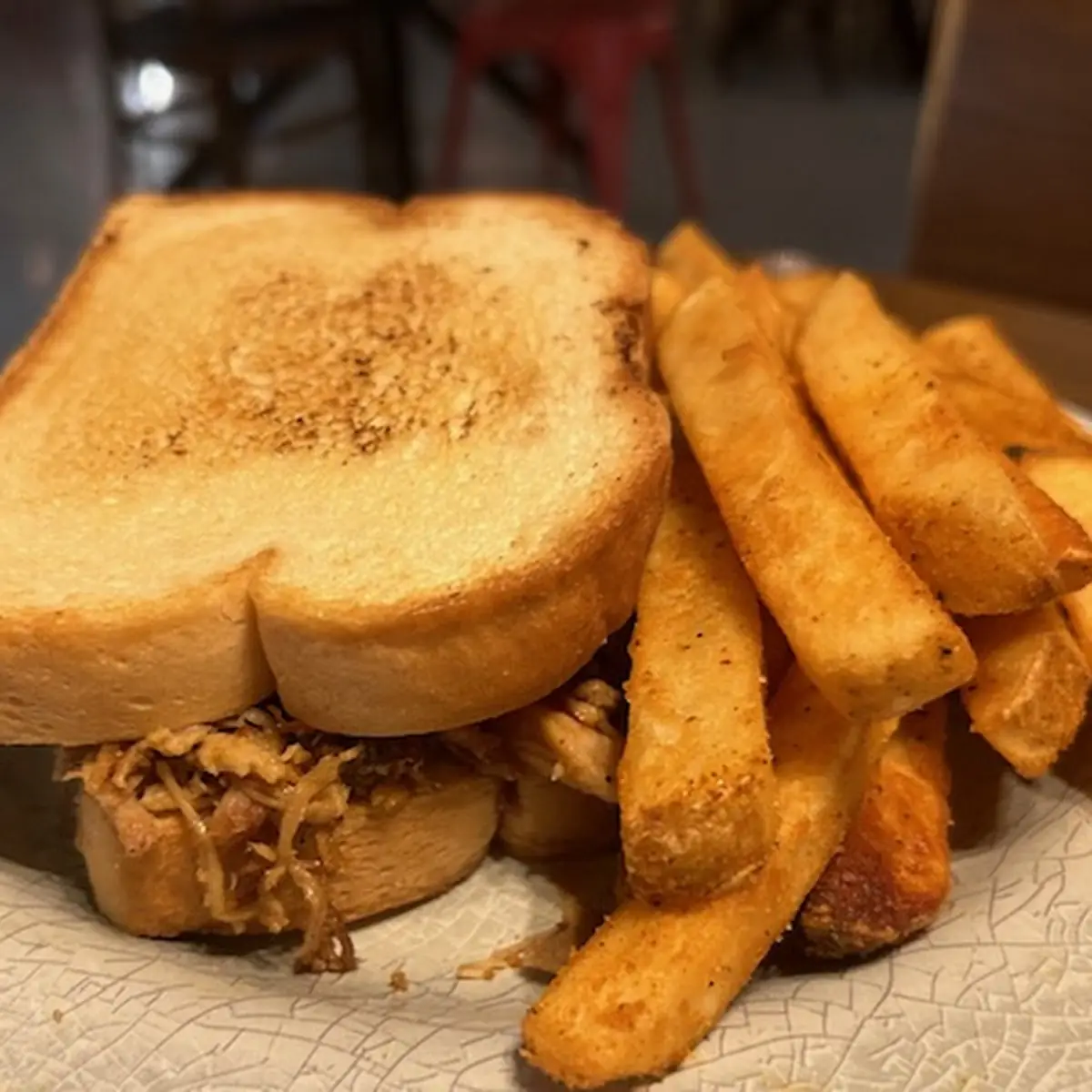 Pulled Pork on Texas Toast