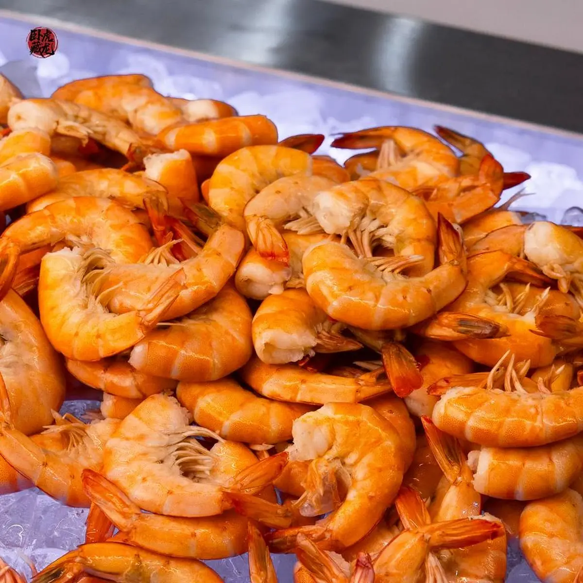 Boiled Shrimp on Ice
