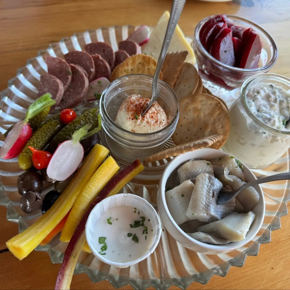 Smoked Fish Cheese Board