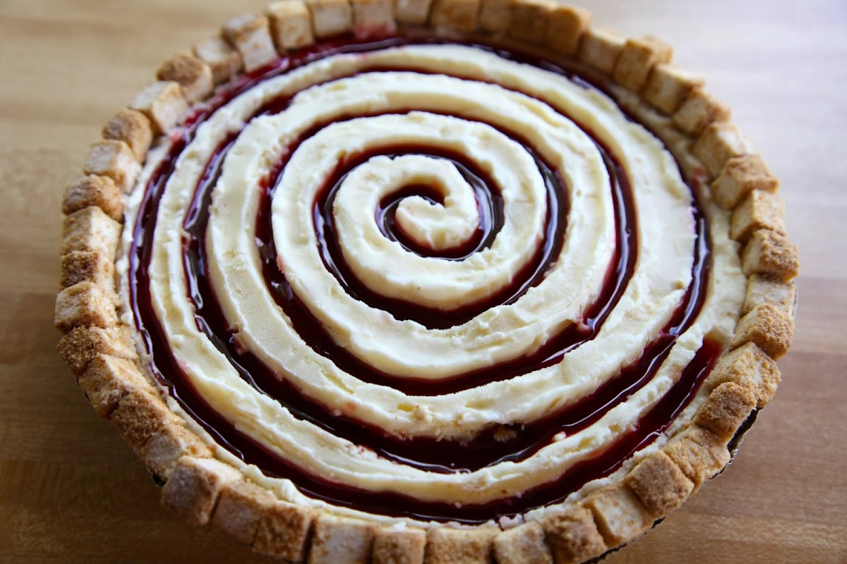 Raspberry Cheesecake Ice Cream Pie
