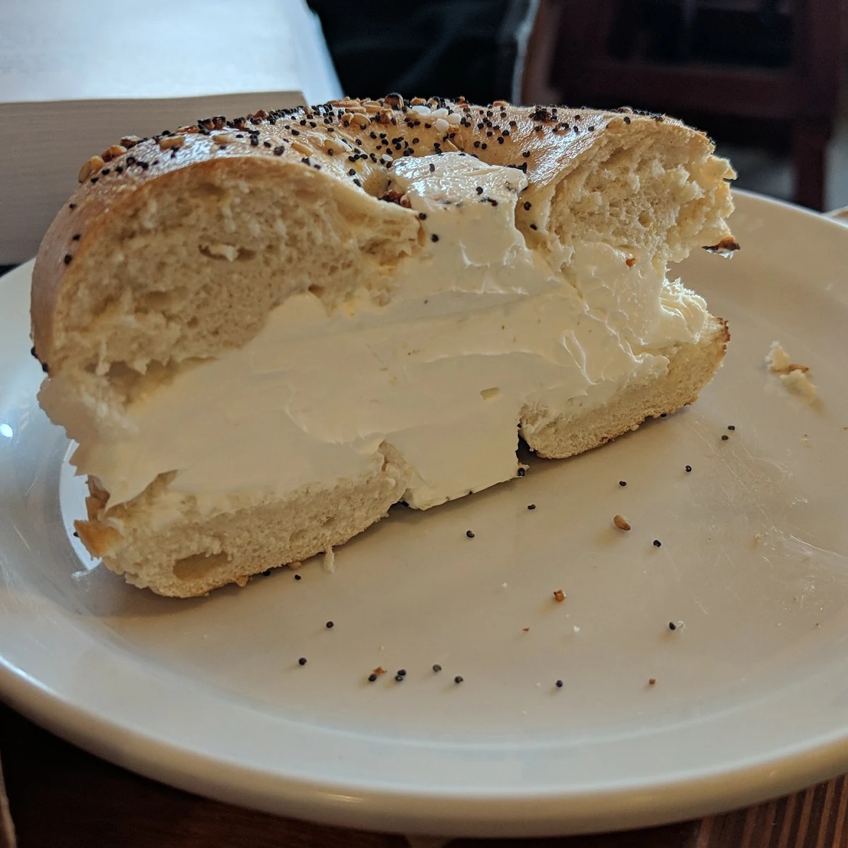 Everything Bagel with Cream Cheese