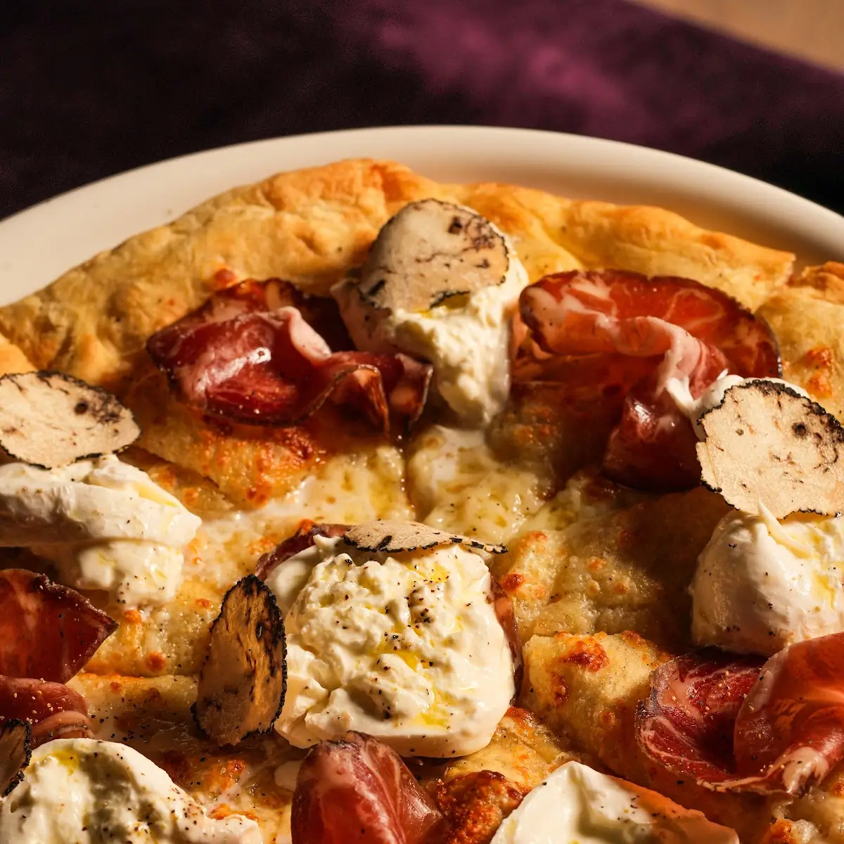Pizza Burrata Truffle Capicollo