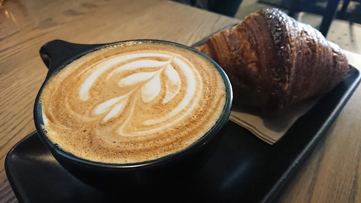 Almond Croissant & Cappuccino