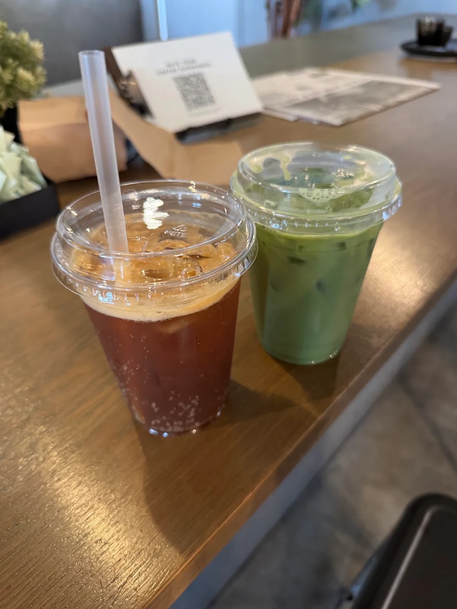 Sparkling Espresso and Matcha Latte