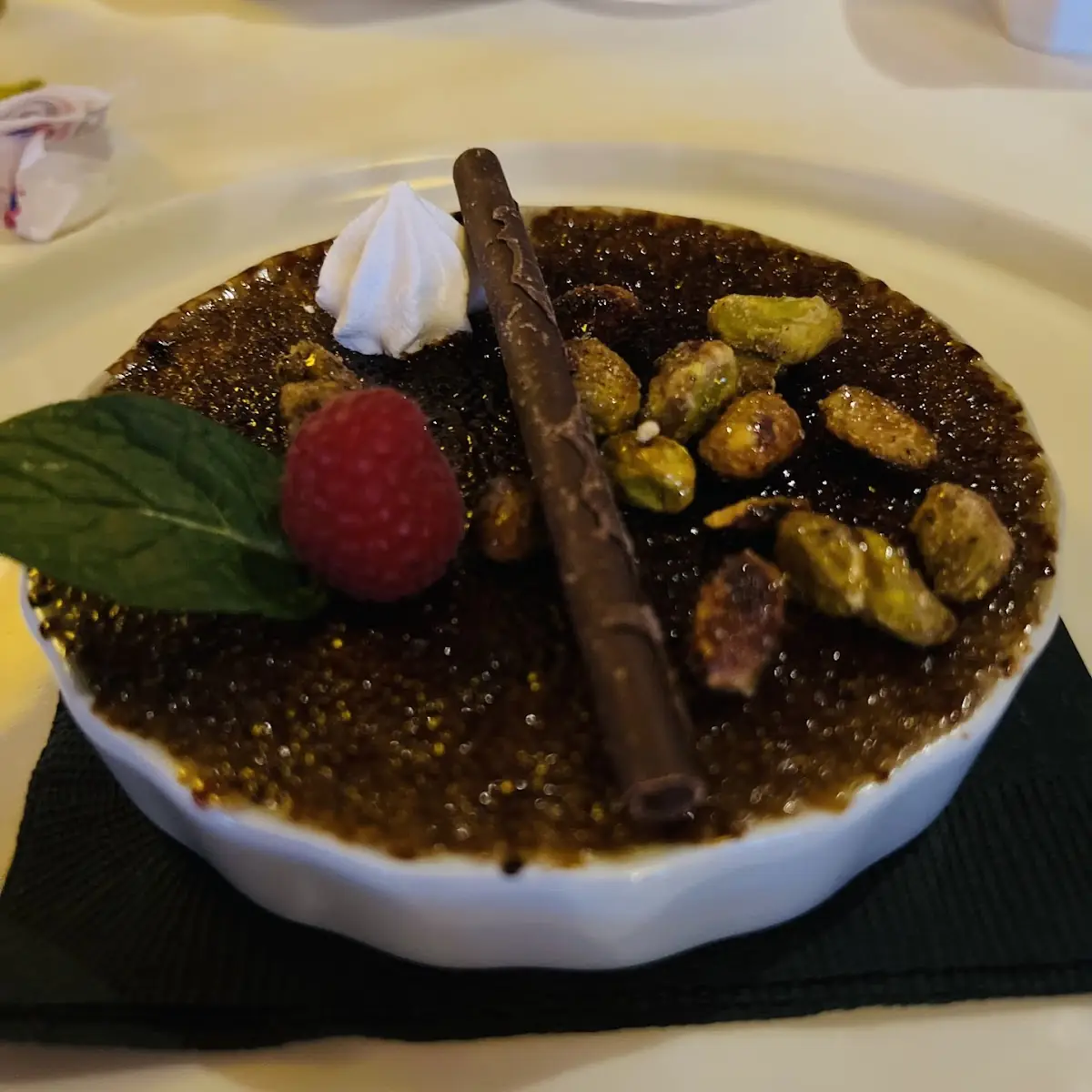 Pistachio Creme Brulee