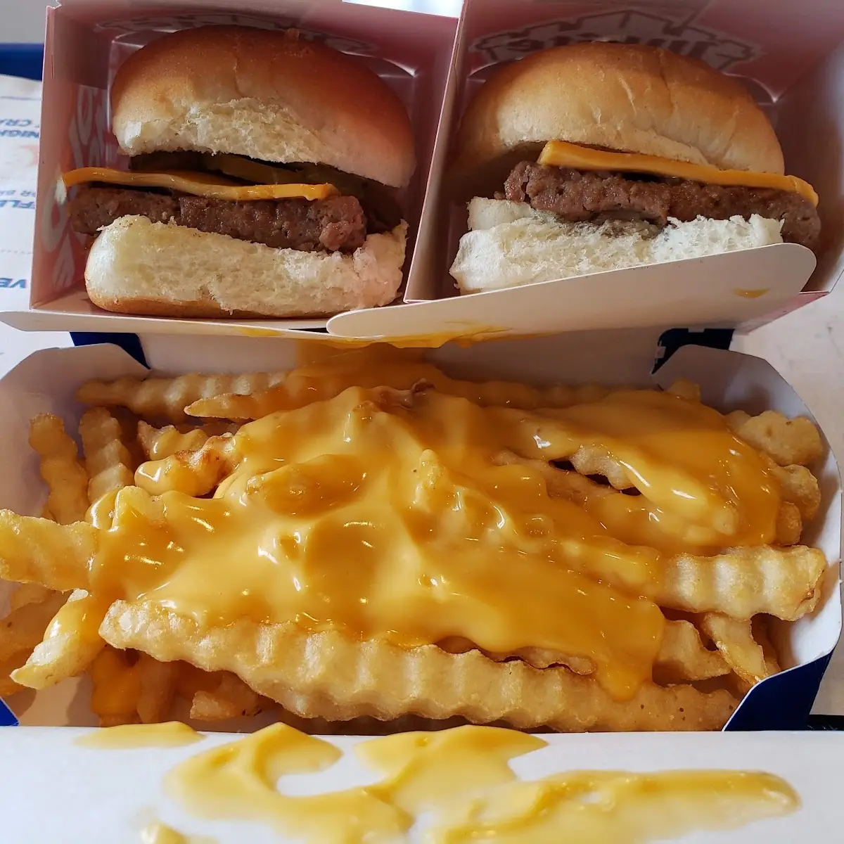 Impossible Sliders and Cheese Fries