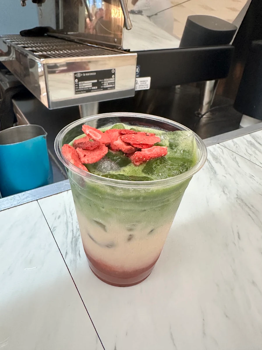 Iced Strawberry Matcha