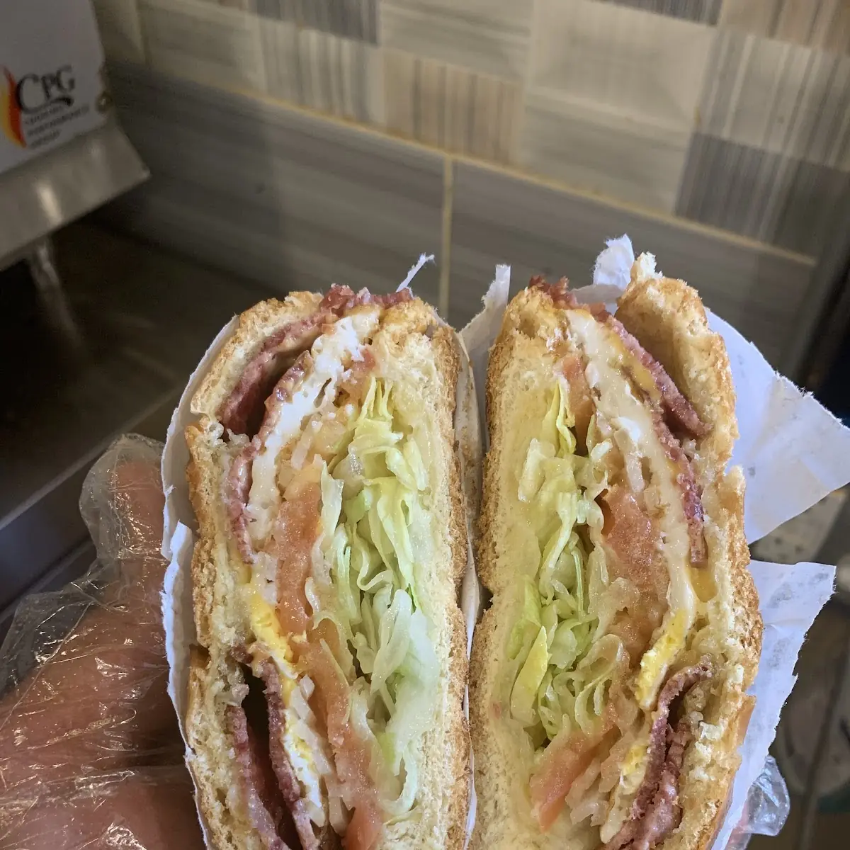 Bacon Egg and Cheese L T