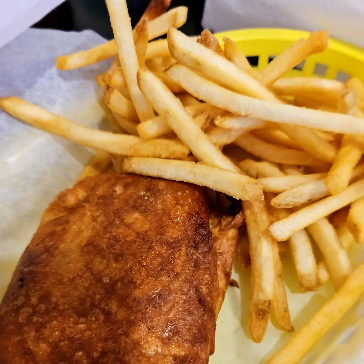 Pizza Puff and Fries