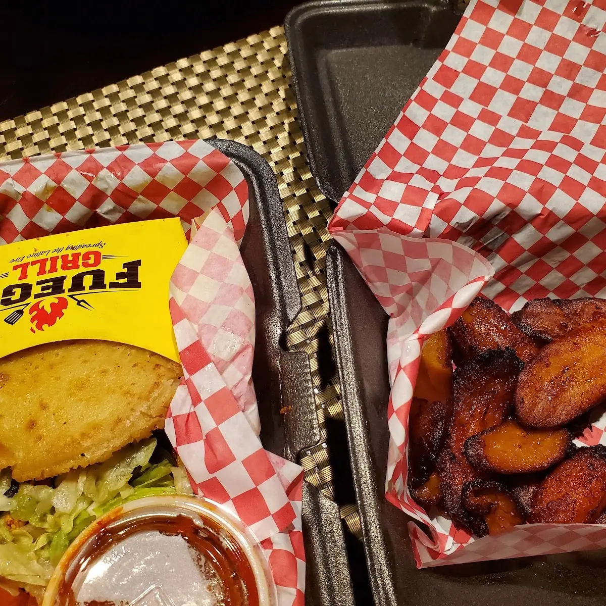 Arepa and Plantains