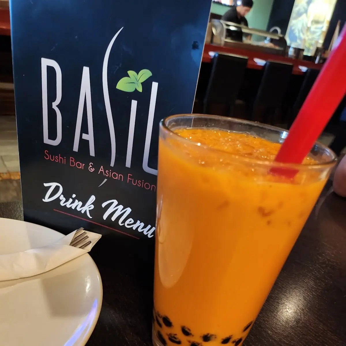 Thai Ice Tea with Boba