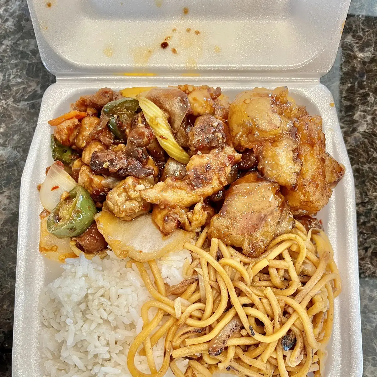 2 Combo Orange Chicken and Spicy Chicken