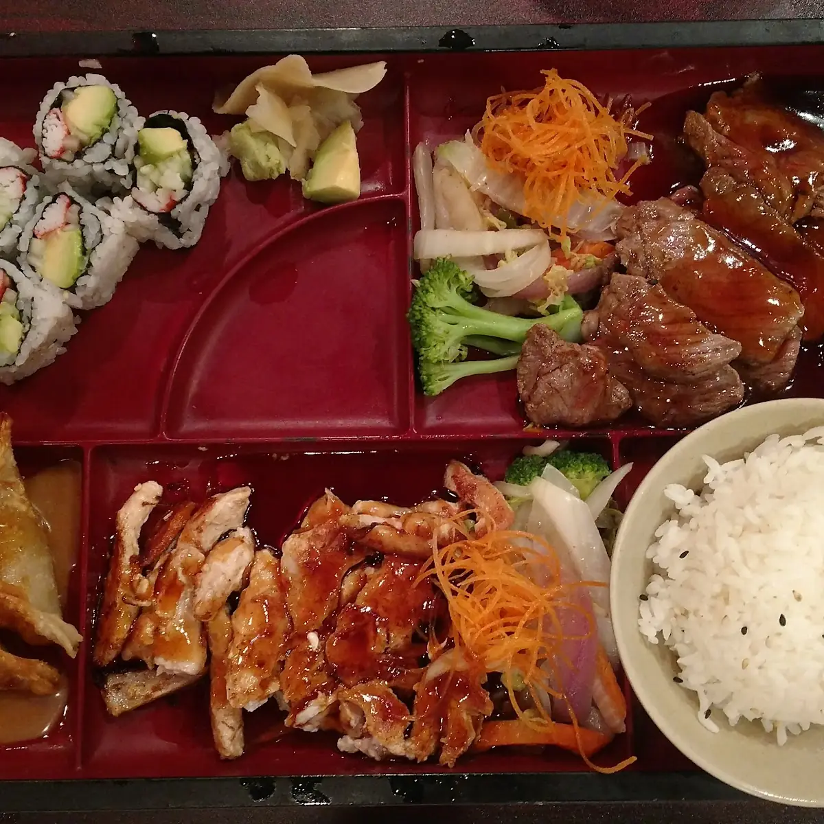 Teriyaki Chicken and Ribeye Steak