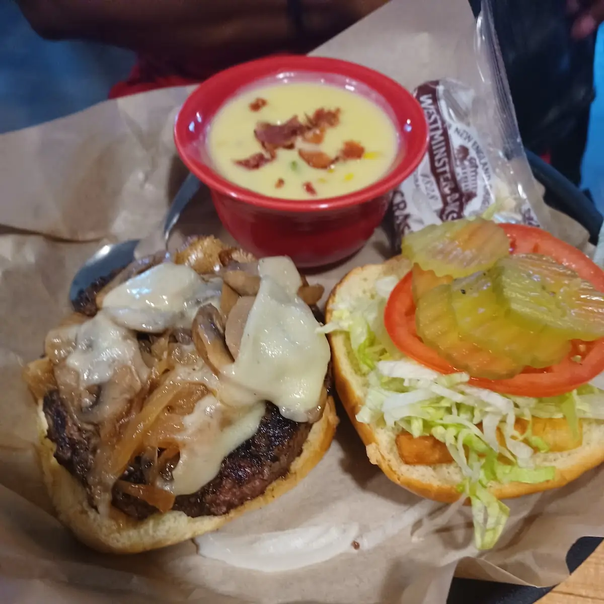 Mushroom Swiss Burger