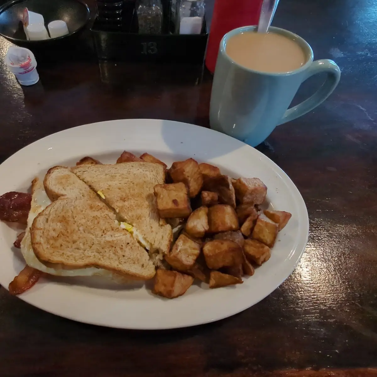 Bacon Egg and Cheese on Wheat