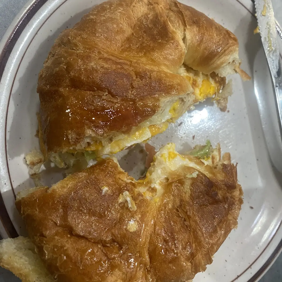 Egg Sandwich on Croissant