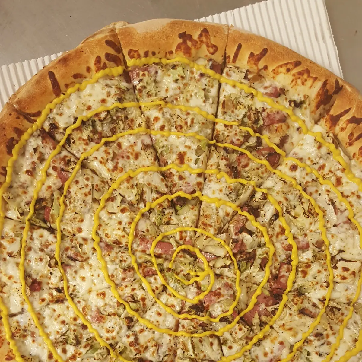 Corned Beef and Cabbage Pizza