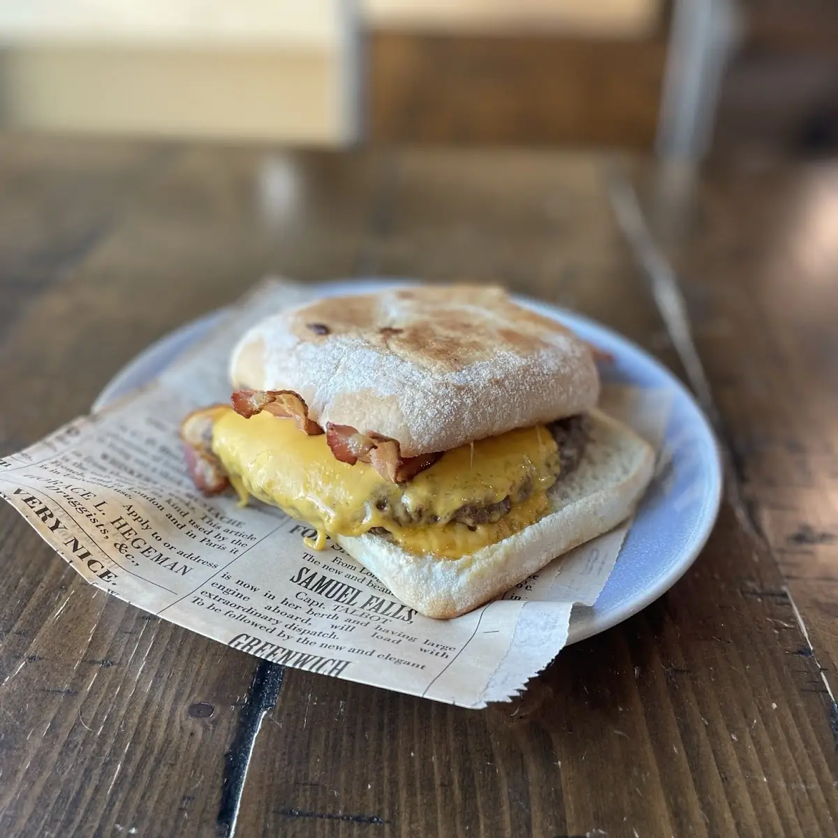 Bacon Egg Cheese Ciabatta
