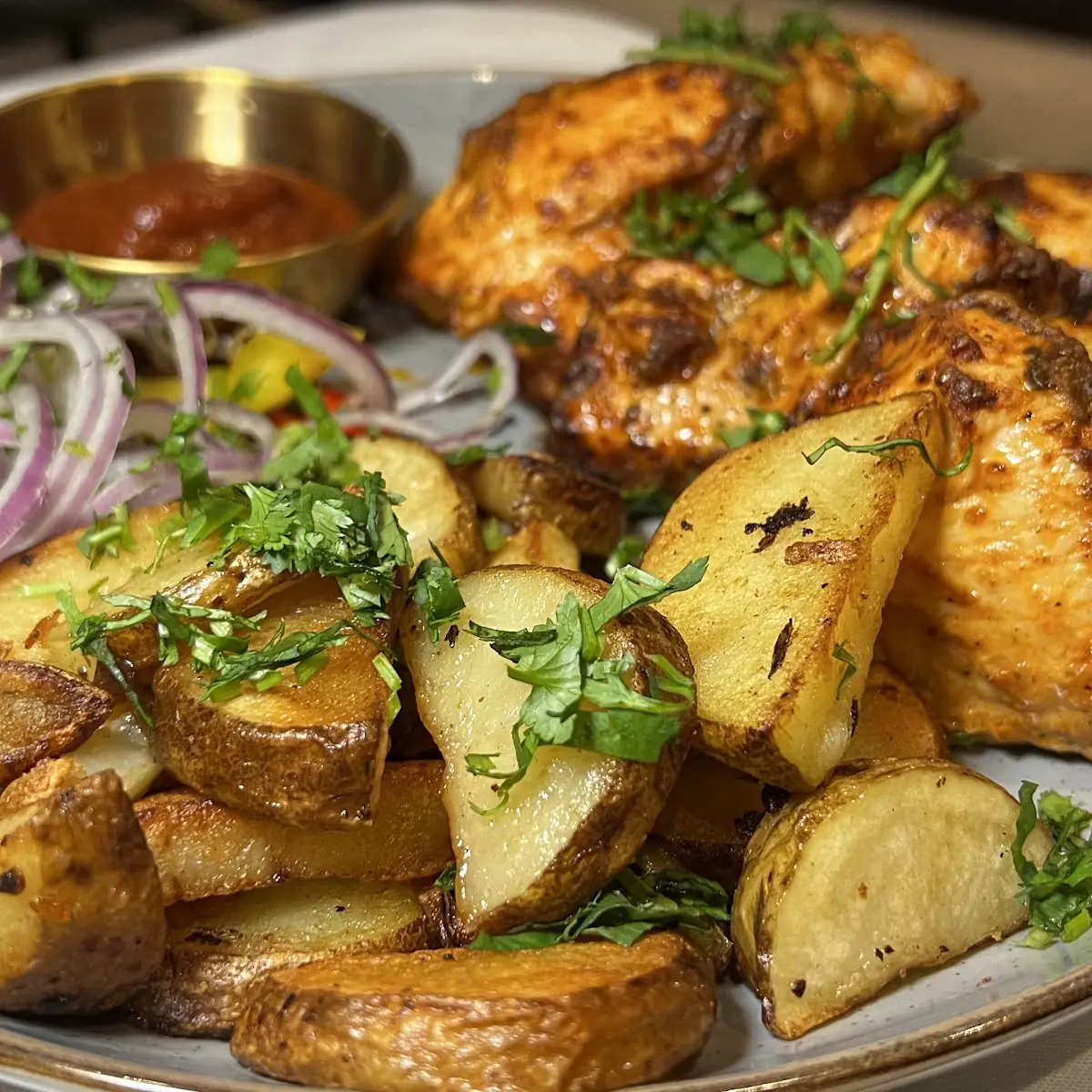 Kebab Chicken with Potatoes