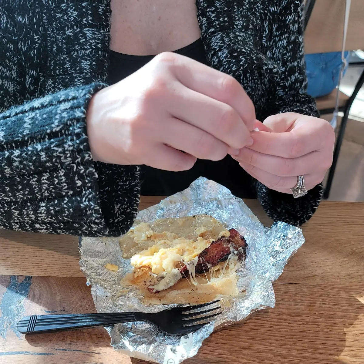 Bacon Egg and Cheese Tacos