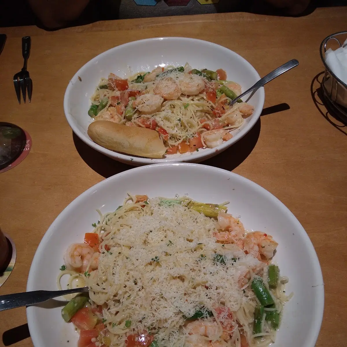 Shrimp and Chicken Carbonara