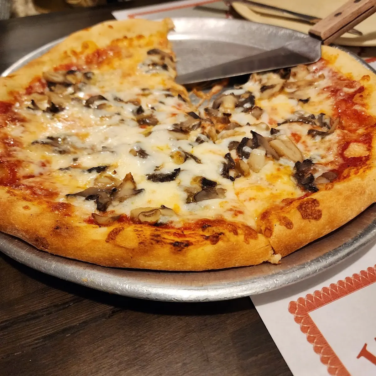 Small Cheese Mushroom Pizza