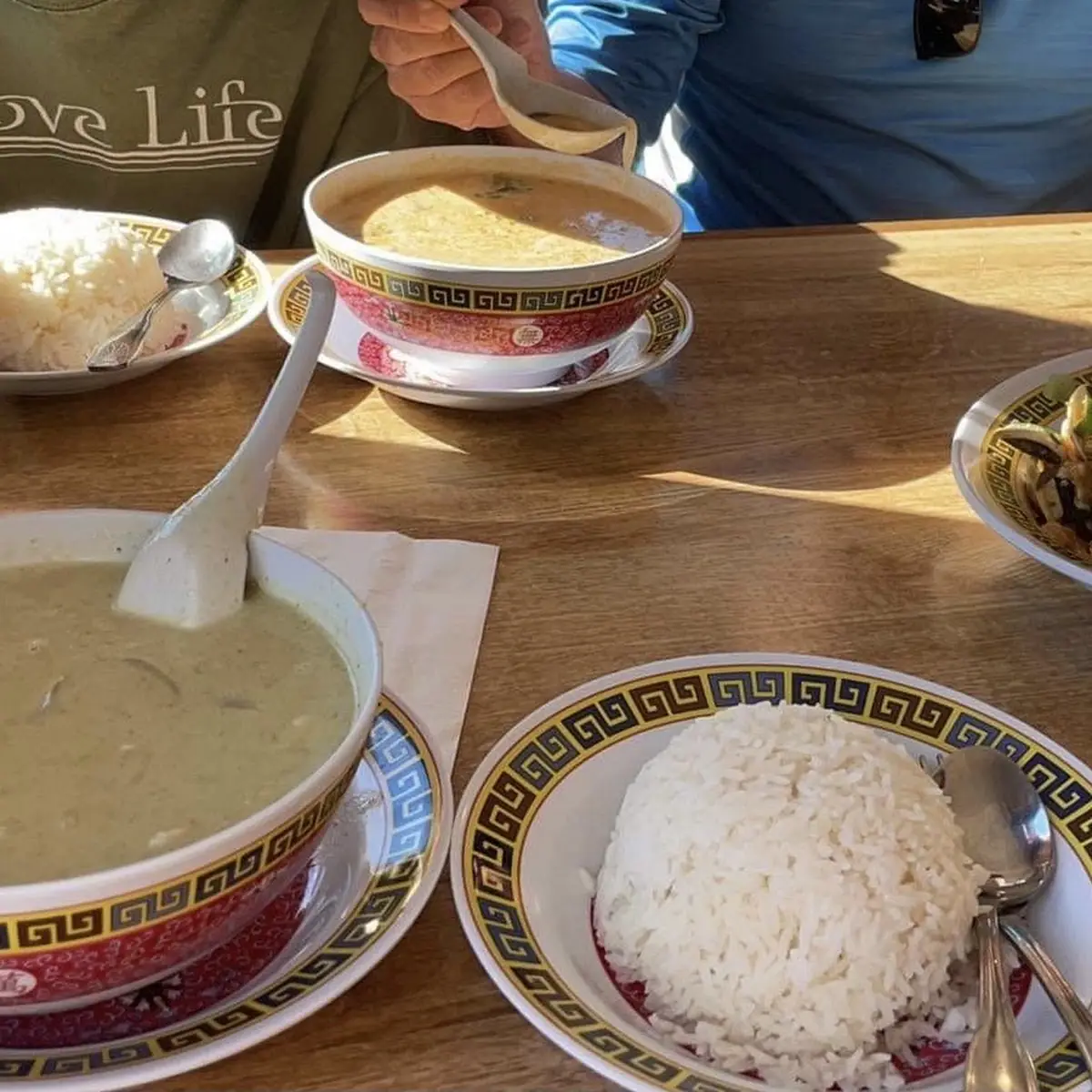 Green and Red Curry