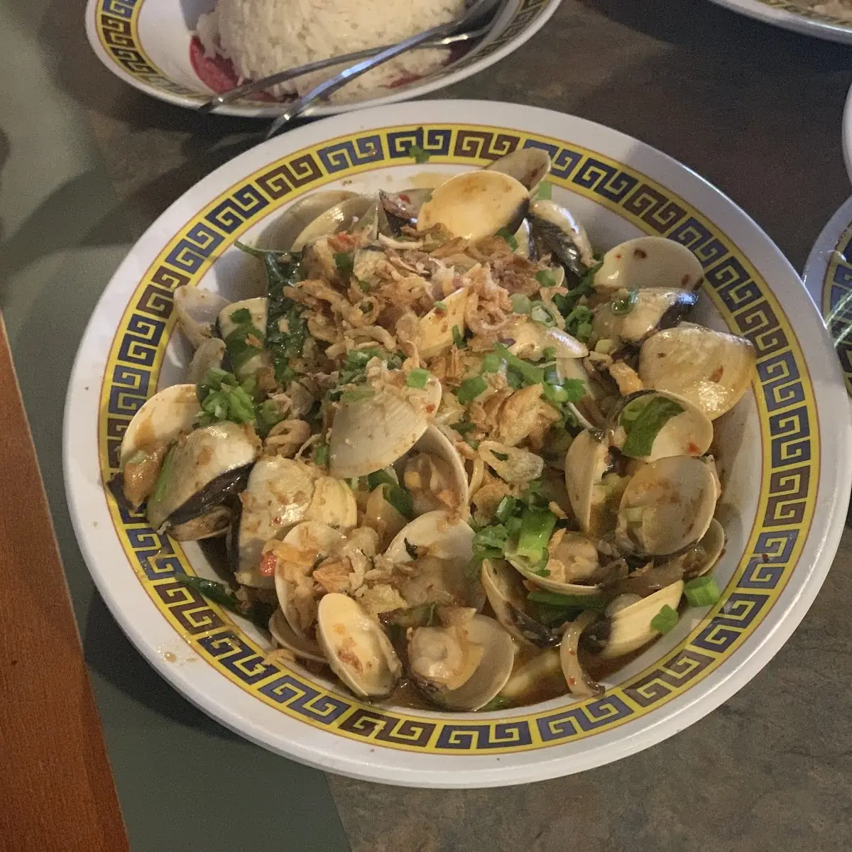 Thai Style Fried Clams