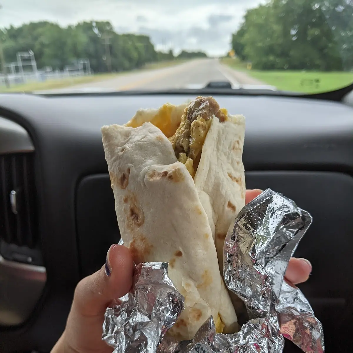 Sausage Egg and Cheese Breakfast Burrito