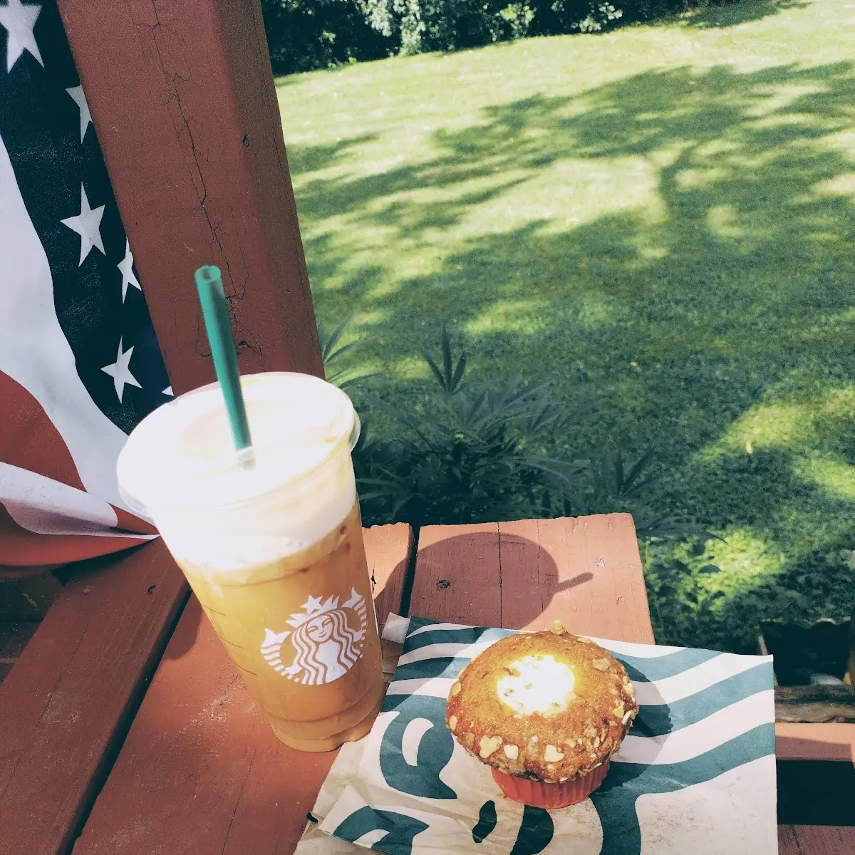 Pumpkin Cream Cold Brew & Pumpkin Cream Cheese Muffin