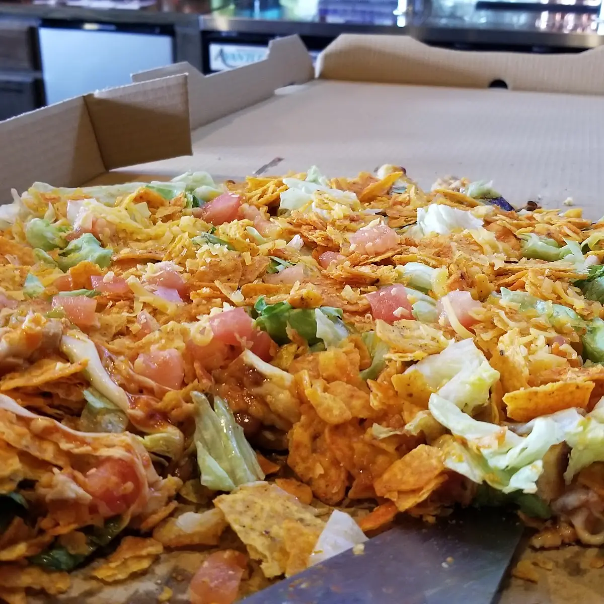 Chicken Wing Taco Pizza