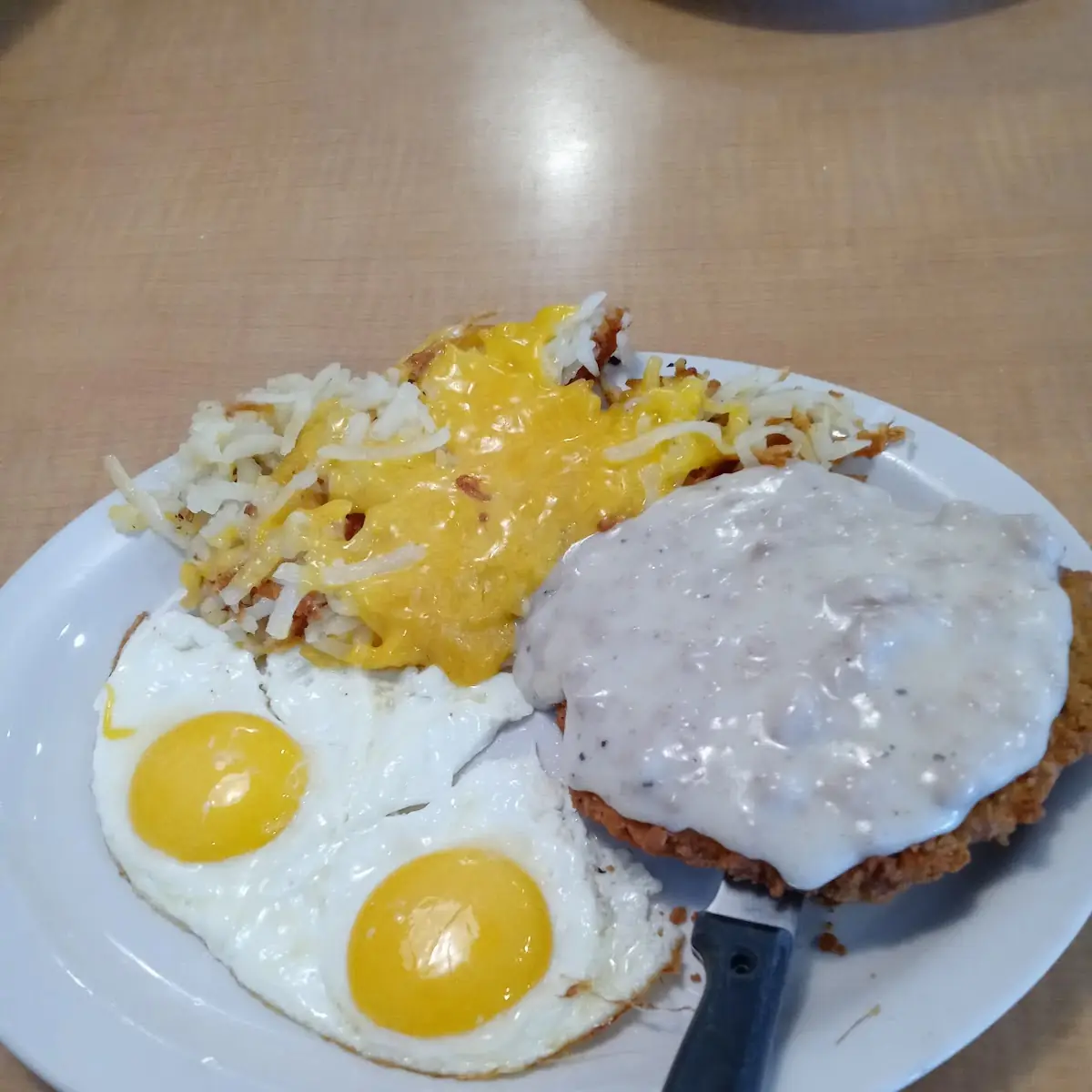 Chicken Fried Steak and Eggs