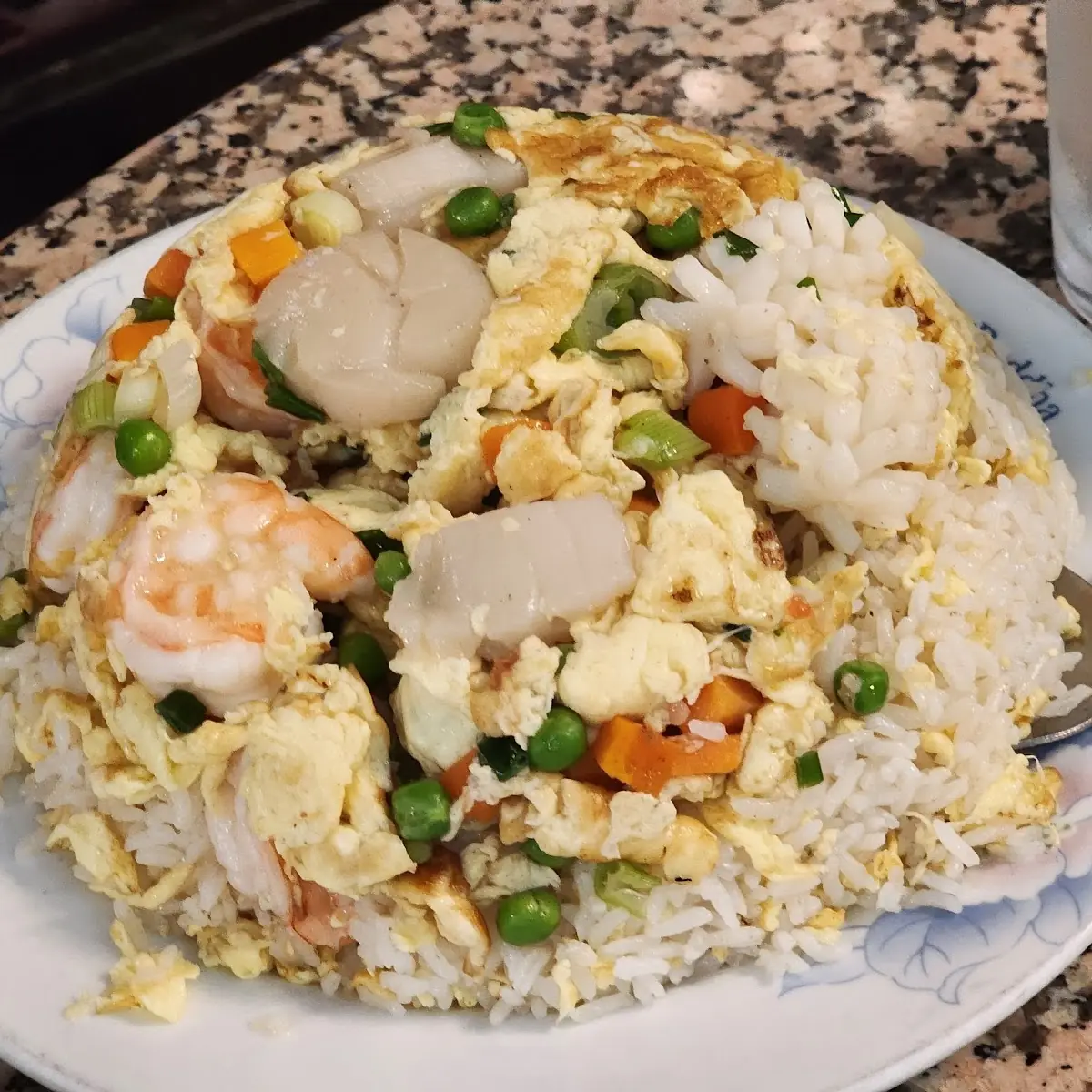 Three Flavor Seafood Fried Rice