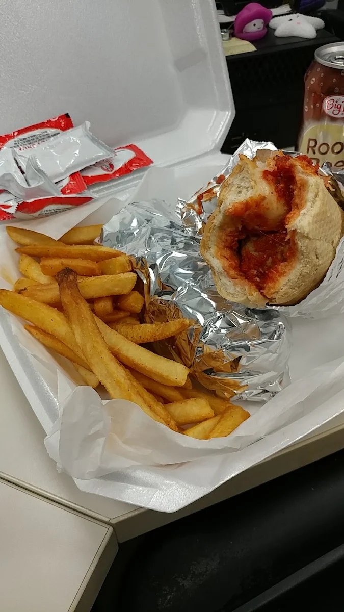 Large Meatball Sub Oven Toasted