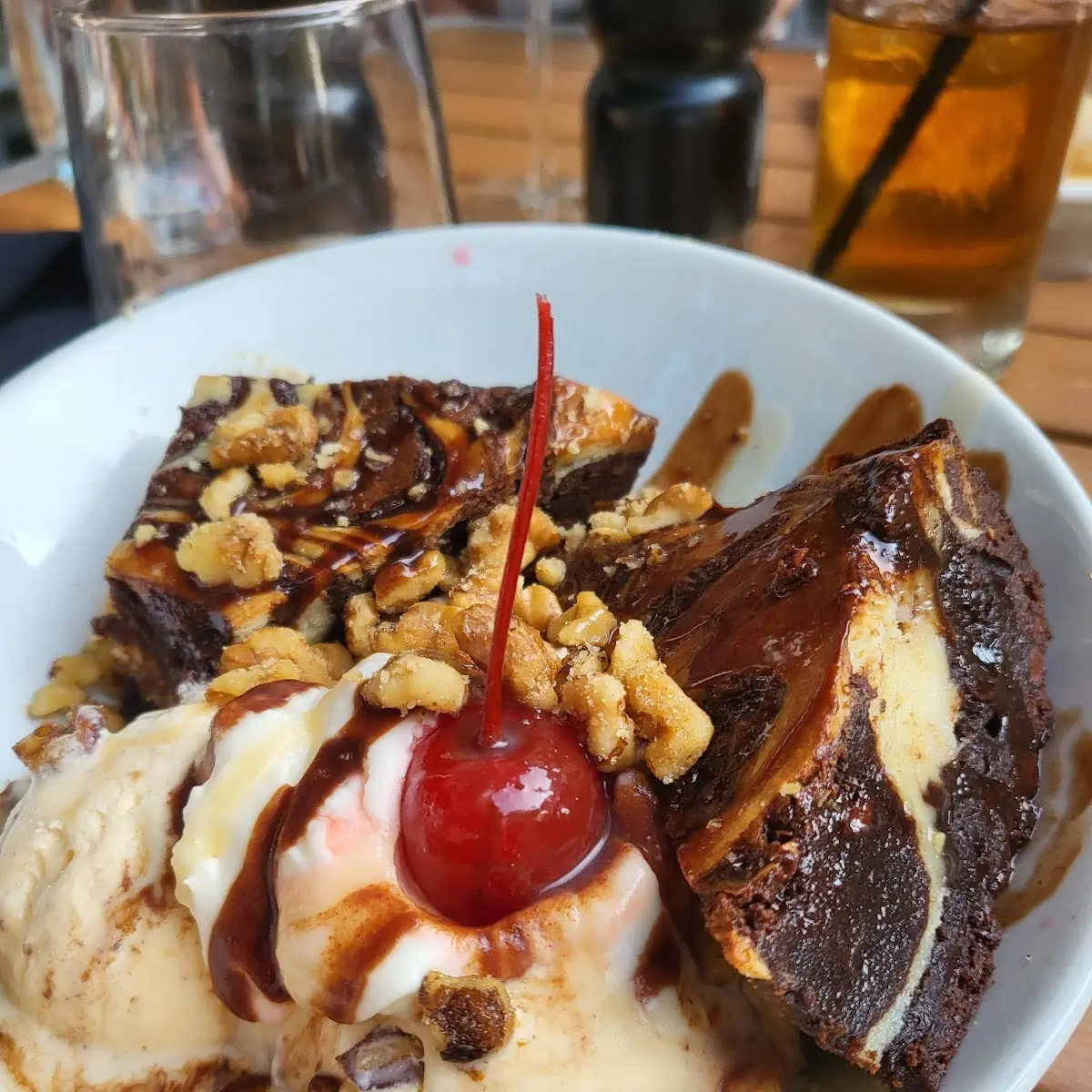 Marble Brownie Sundae