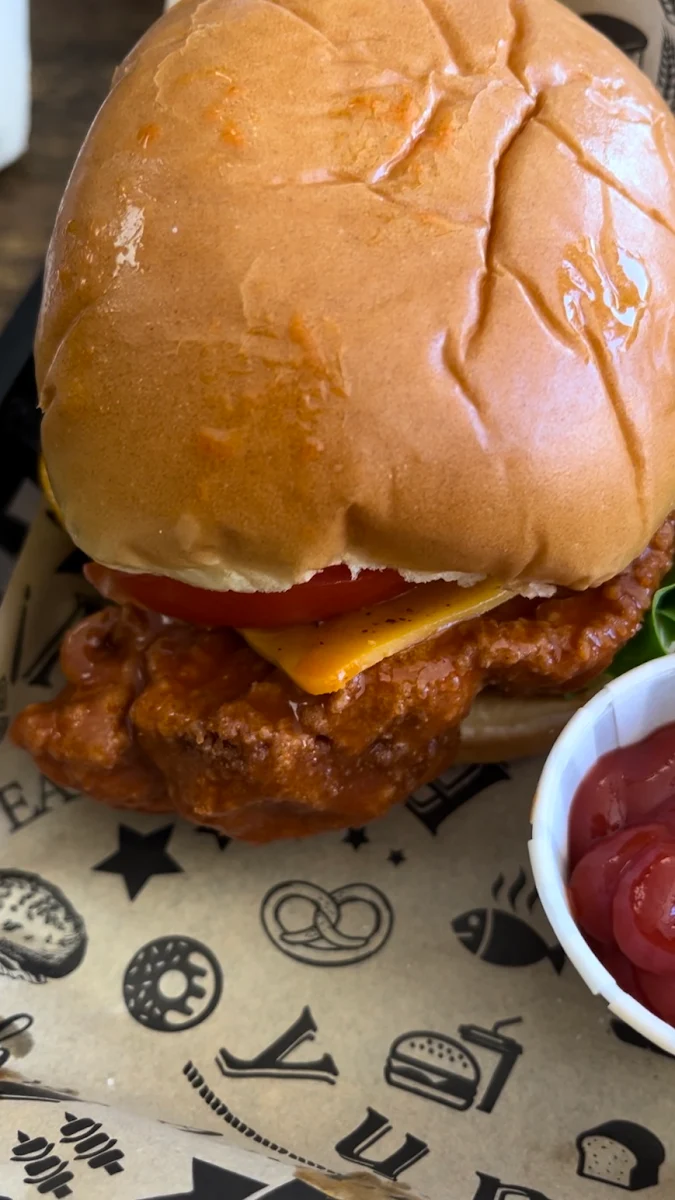 Lions Mane Buffalo Chicken Sandwich