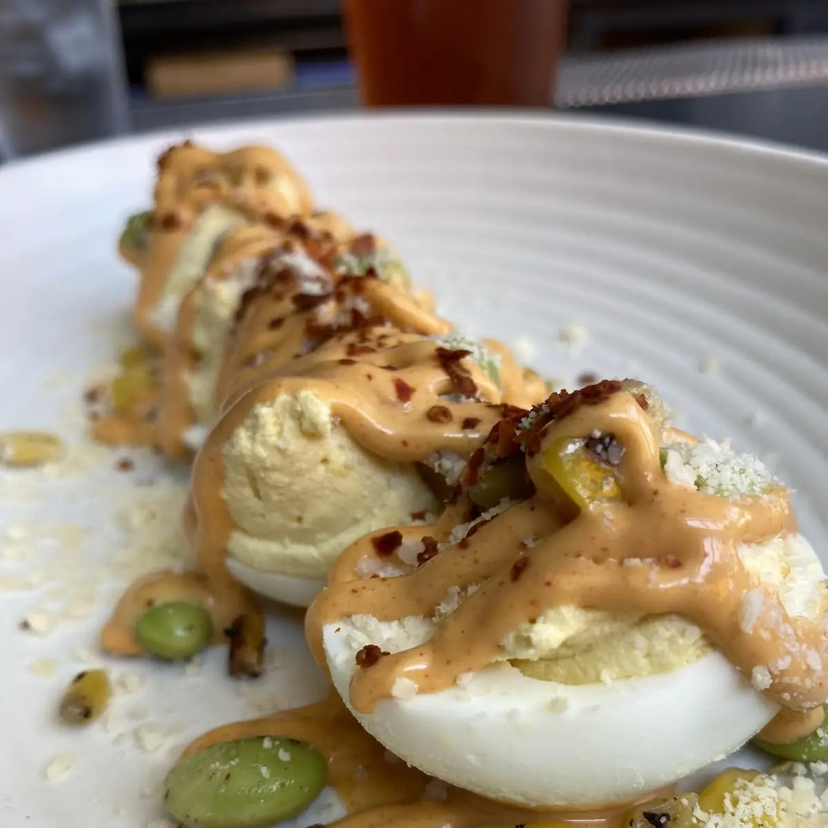 Street Corn Deviled Eggs