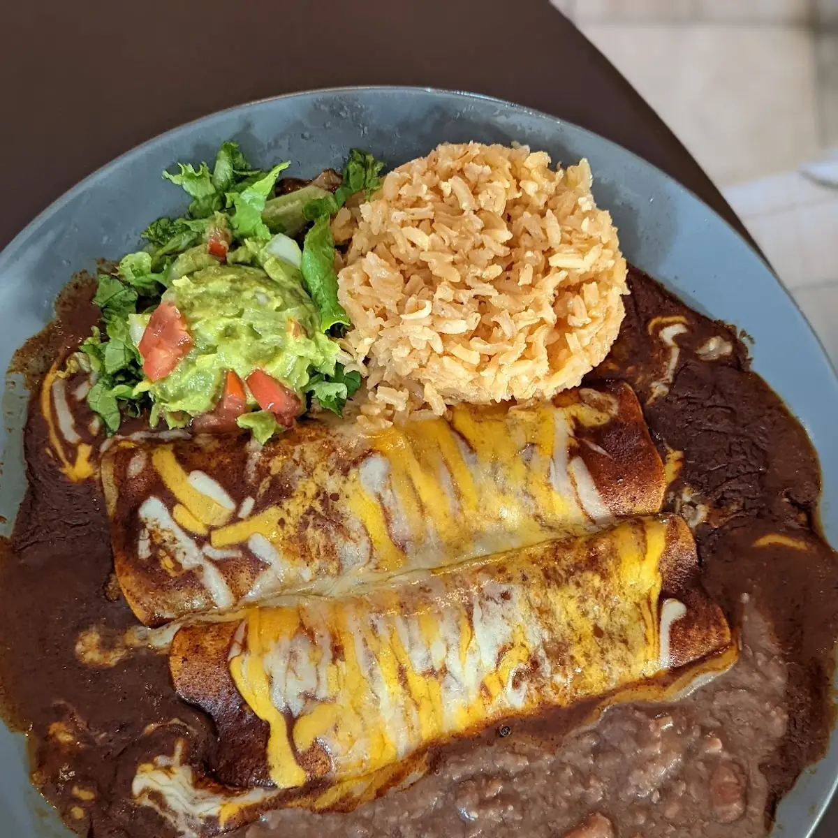 Beef Enchilada Plate