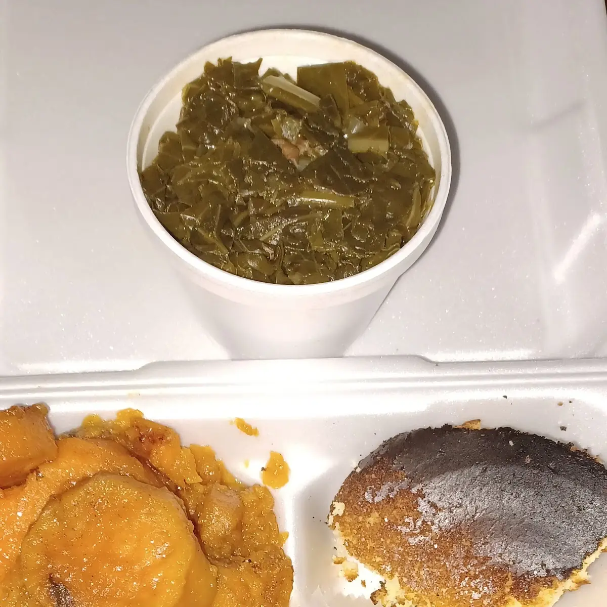 Fried Pork Chop Dinner with Burnt Cornbread