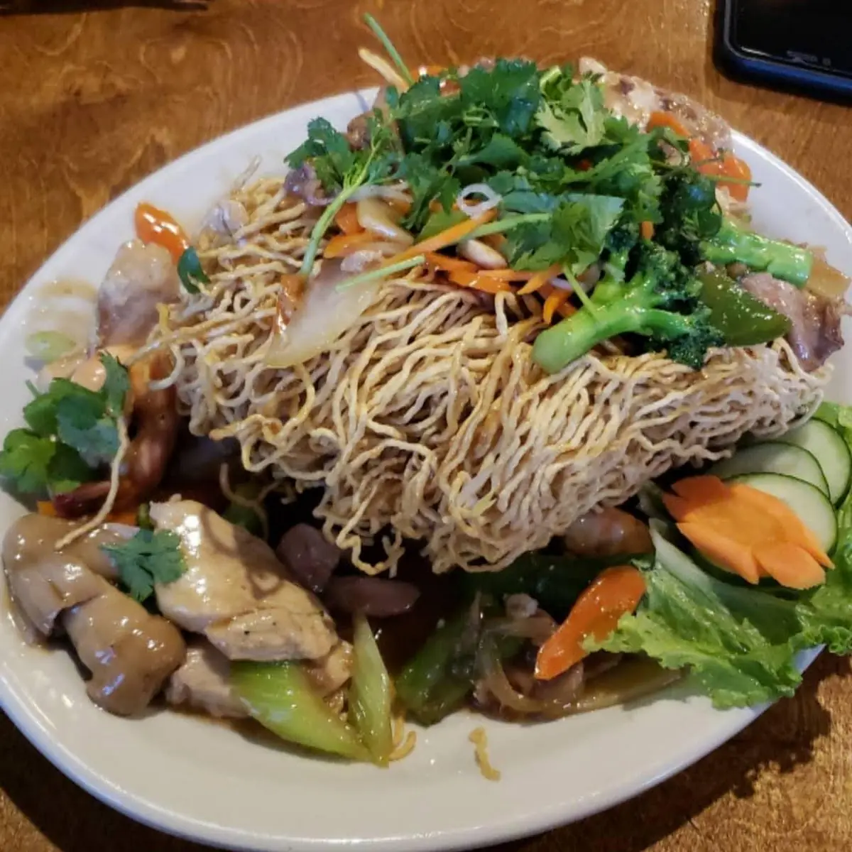 Crispy Noodles Upgrade to Seafood Combo