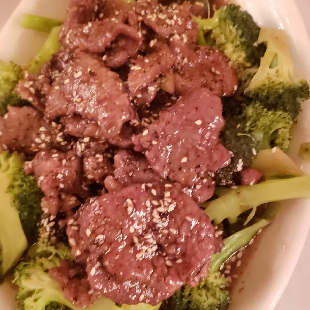 Sesame Beef with Hot Pepper Sauce