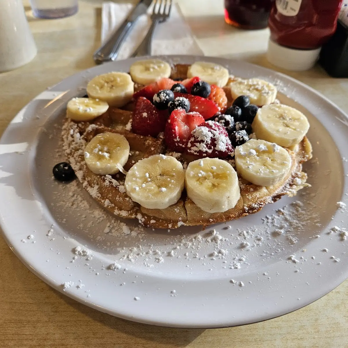 Belgian Waffle with Fruit