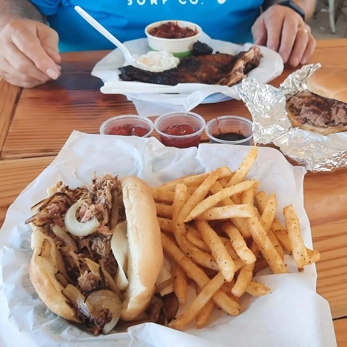 Pull Pork Hoagie Fries